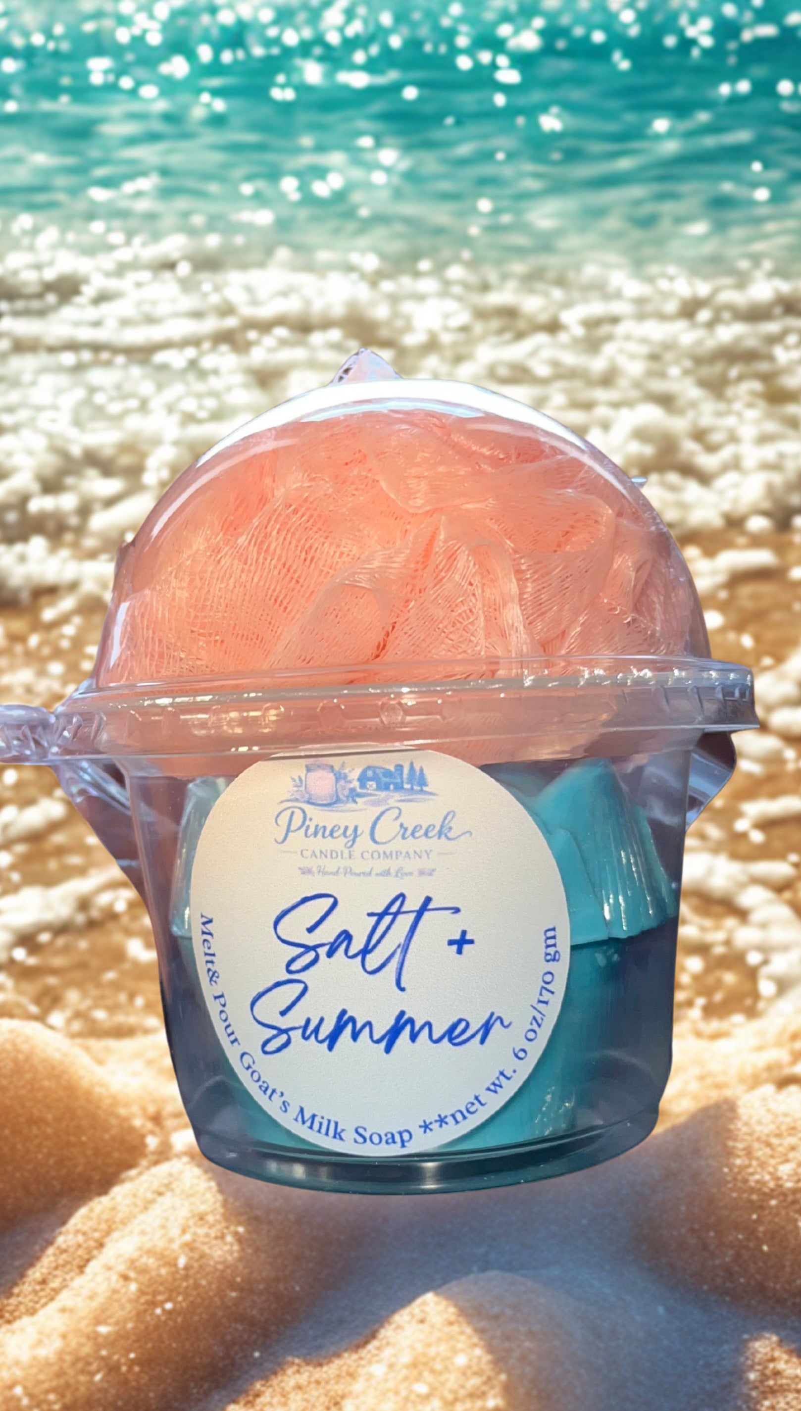 Melt & Pour Goat Milk Soap- Salt & Summer