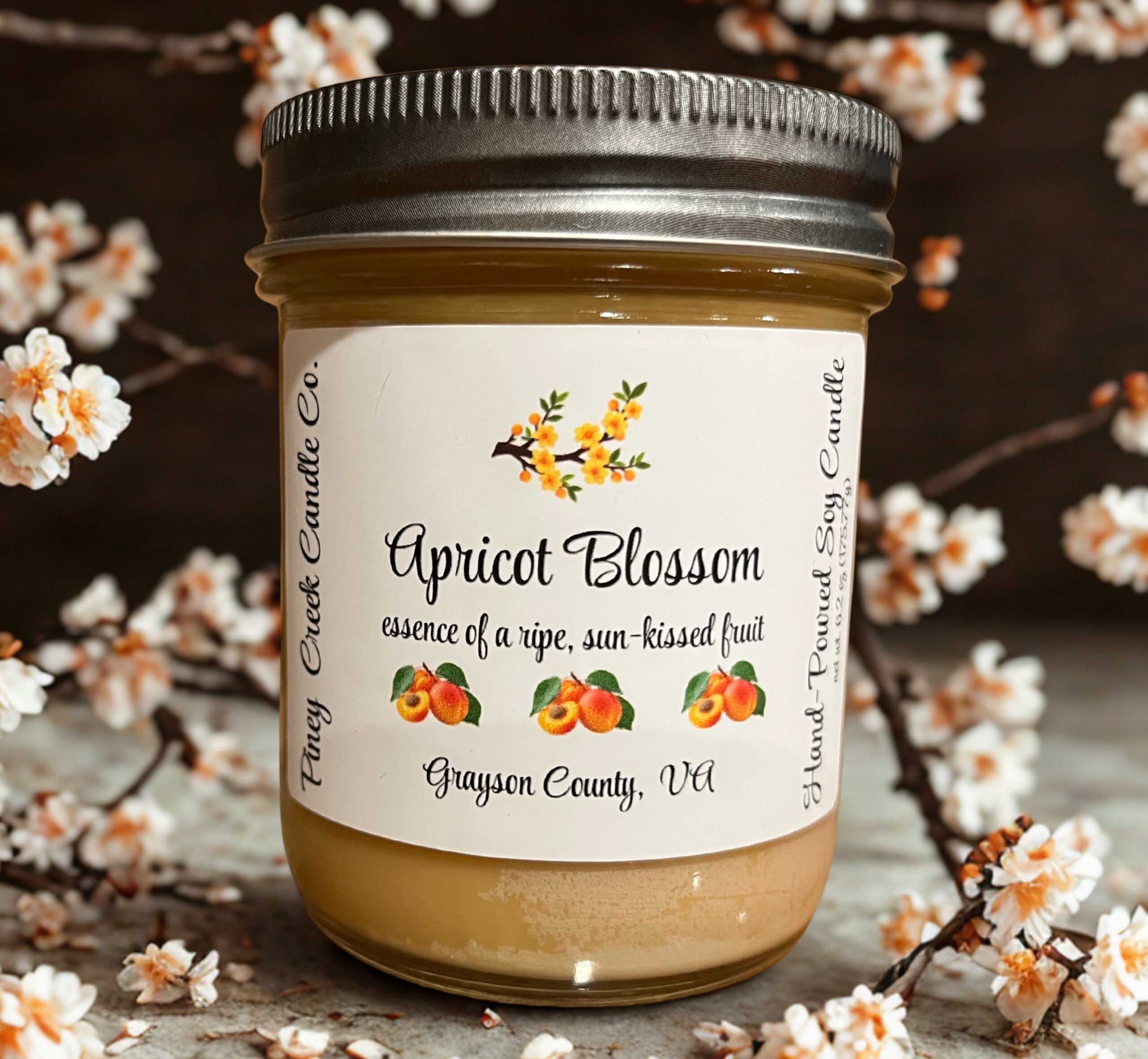 6 oz hand-poured soy candle