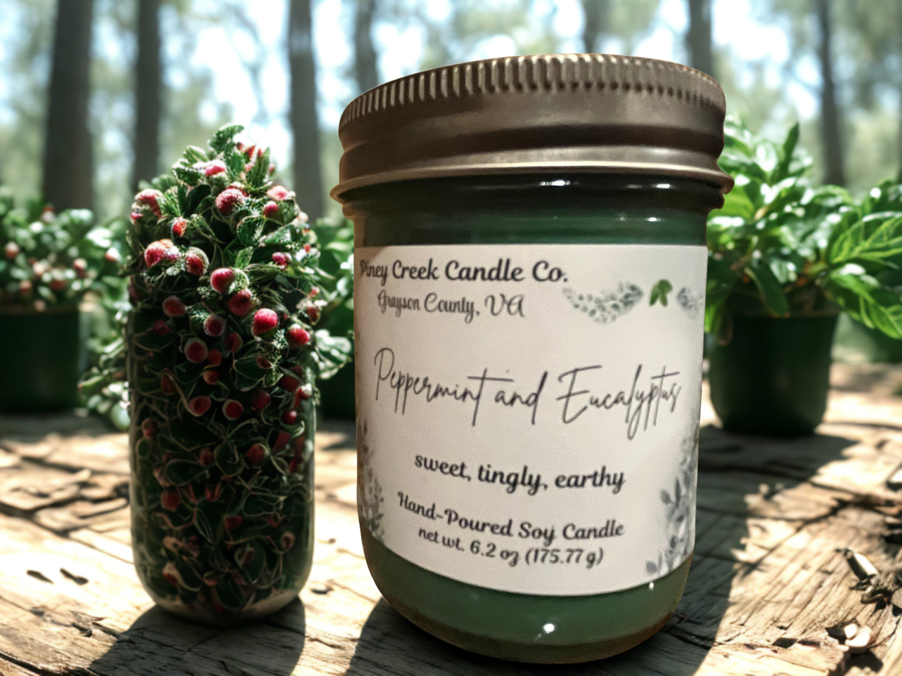 6 oz hand-poured soy candle