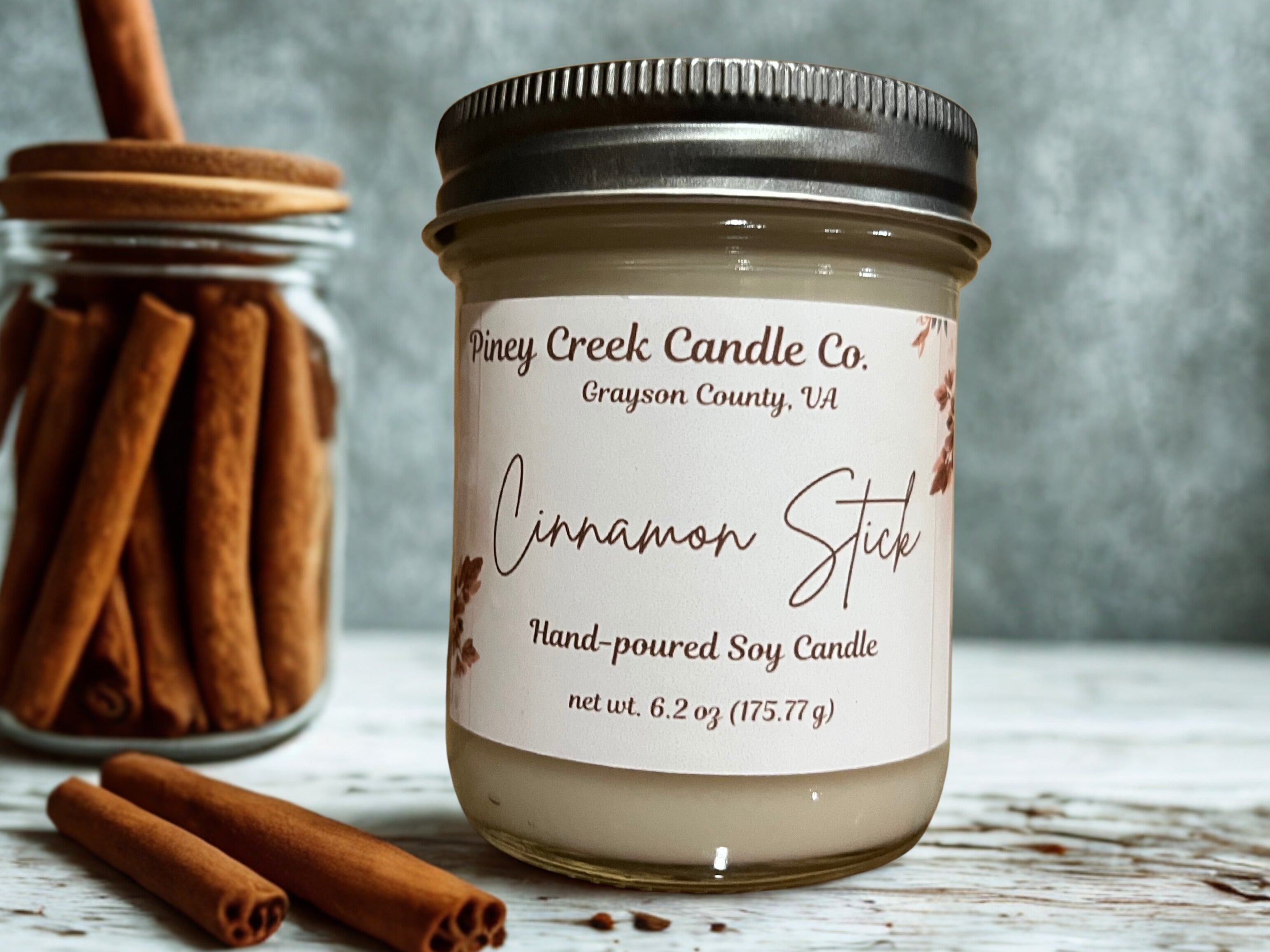 6 oz hand-poured soy candle