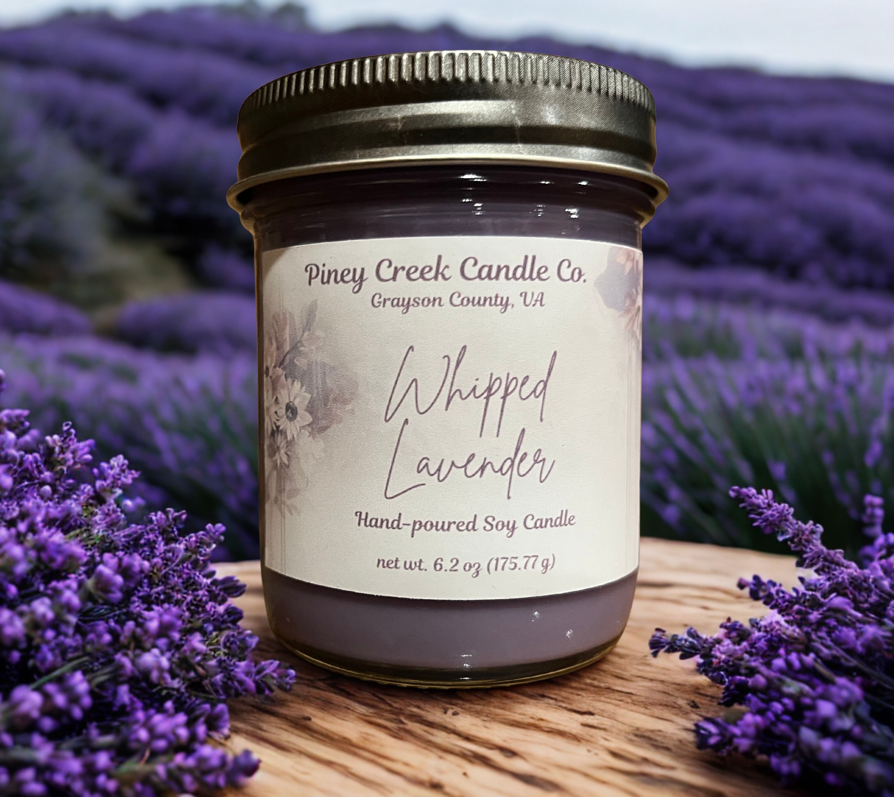 6 oz hand-poured soy candle