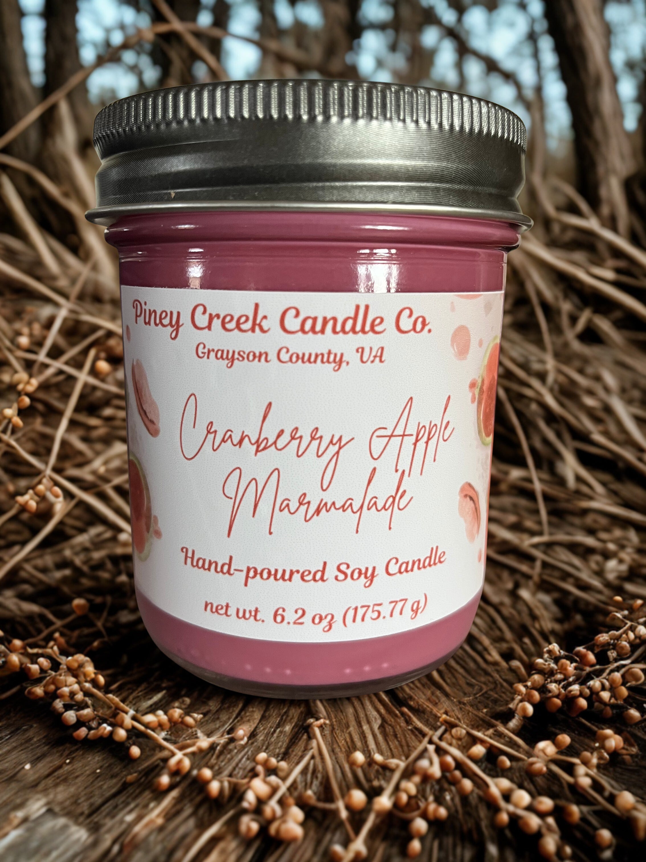 6 oz hand-poured soy candle