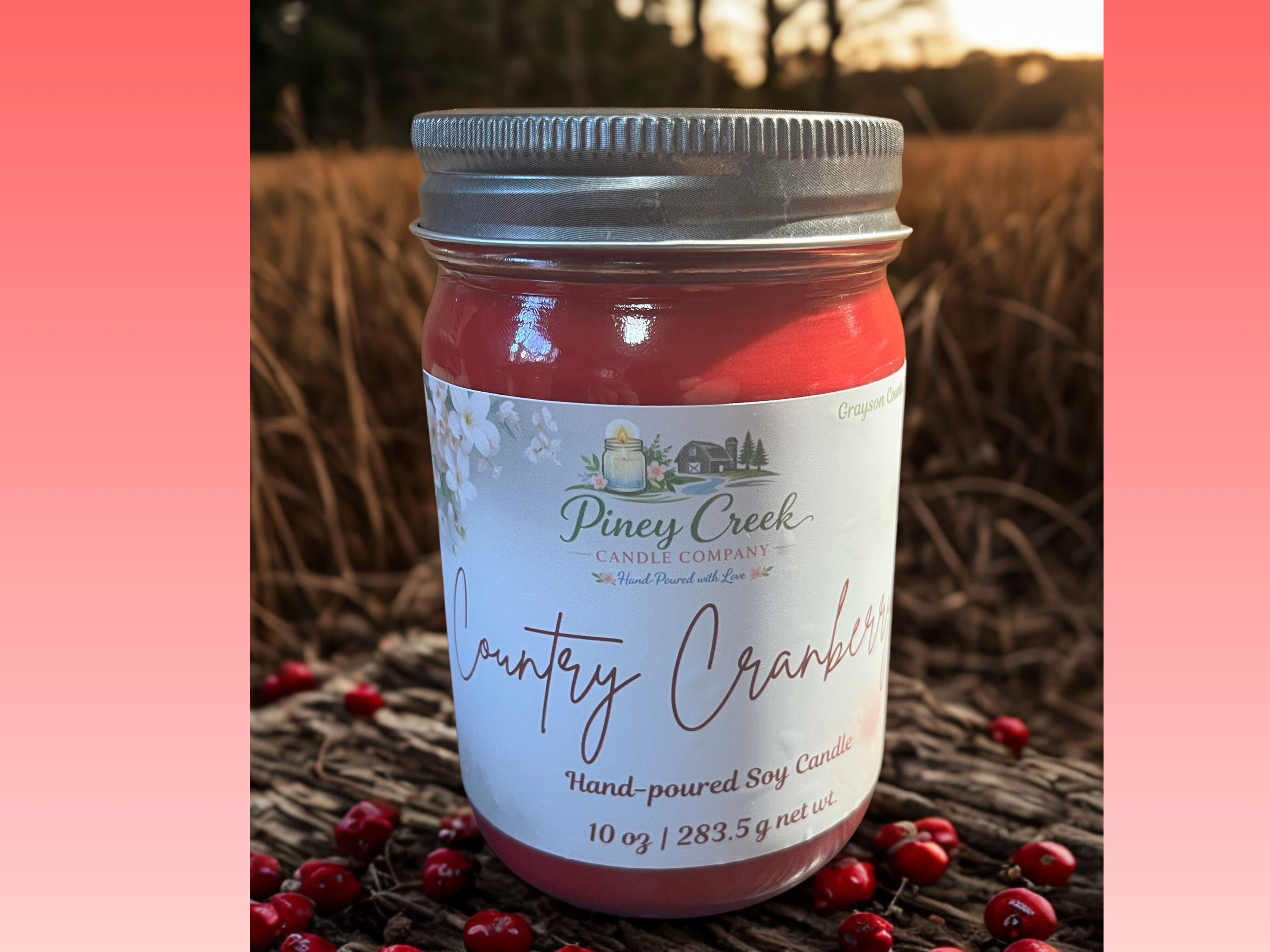 10 oz Hand-Poured Soy Candle